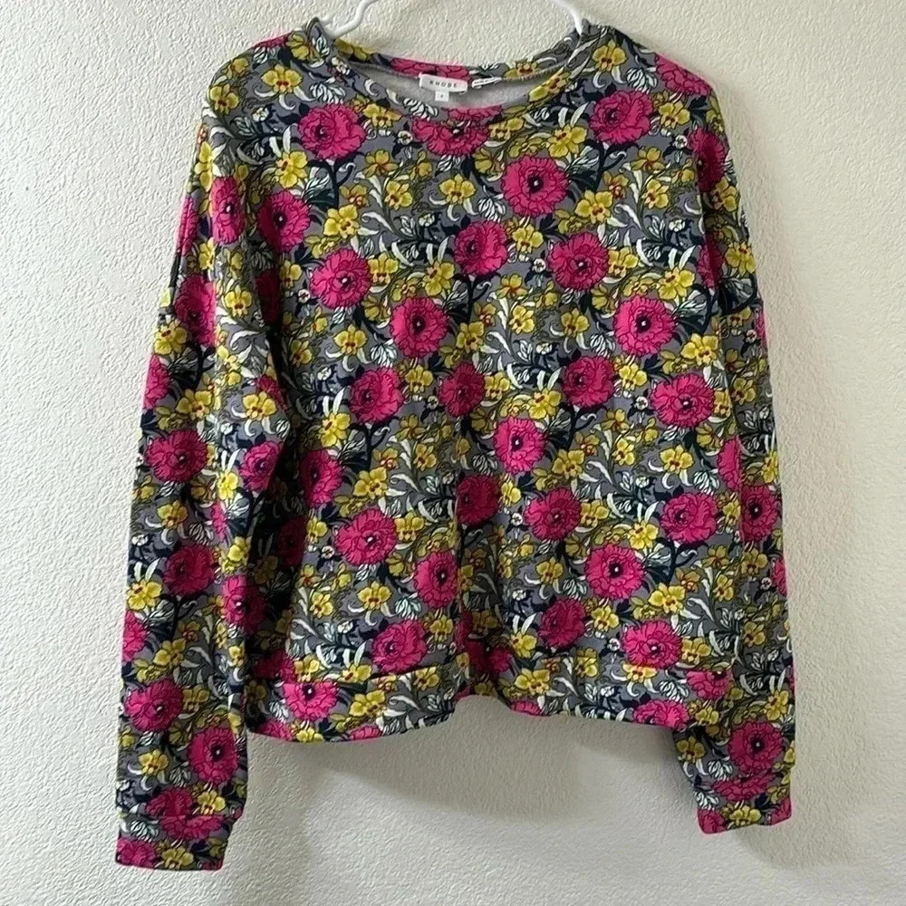 RHODE Thera floral-print cotton-fleece sweatshirt - Picture 3 of 9